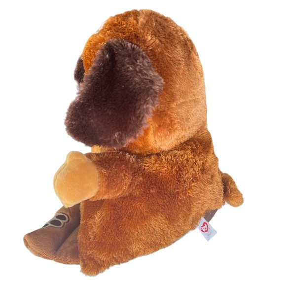 TY 12 Inch Pups Brown Dog Plush Kids Tablet/Phone Holder - Picture 3 of 7